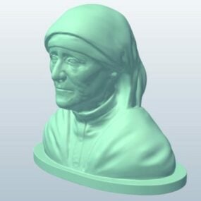 Mother Teresa Statue 3d model