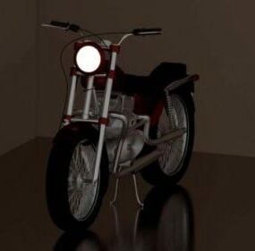 דגם תלת מימד של אופנוע וינטג' של הונדה