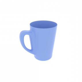 Mug Blue Plastic 3d model
