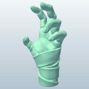 3D model postavy mumie ruky