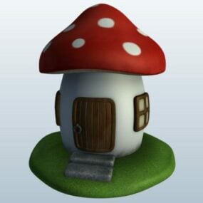 Mushroom House 3d model
