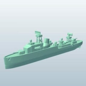 Askeri Donanma Gemisi 3d modeli
