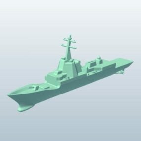 Military Naval Ship V1 3d model
