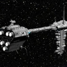 3D model vesmírné lodi Nebulon