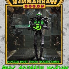 Warrior Warhammer karakter 3D-model