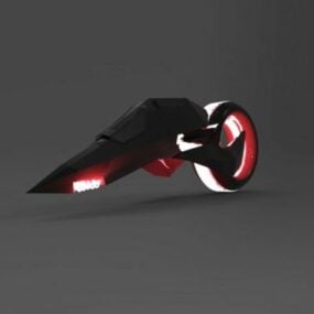Model 3D Sepeda Futuristik