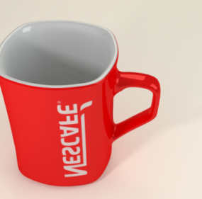 3д модель чашки кружки Nescafe
