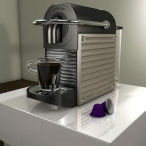 3д модель кофеварки Nespresso