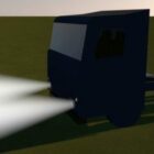 Lowpoly Truck With Light