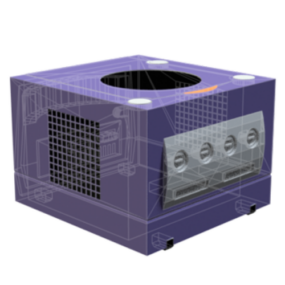 Vintage Nintendo Game Cube 3d model