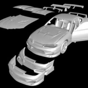 Voiture Nissan Silvia modèle 3D