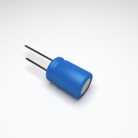 Condensadores electrolíticos modelo 3d