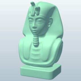 Popiersie egipskiego faraona Model 3D