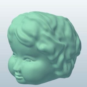 Nieuwigheid hoofd van baby 3D-model