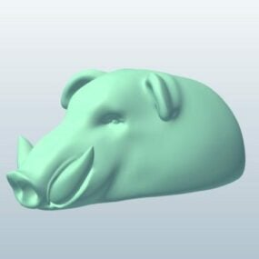 Novelty Head Boar 3d model