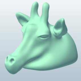Modelo 3d imprimible de jirafa parcial