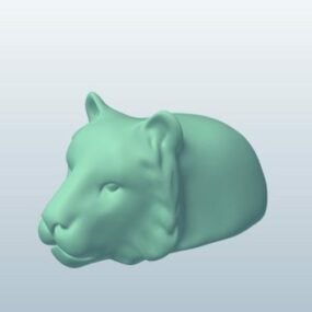 Nowatorski model 3D głowy tygrysa