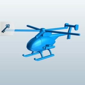 Lowpoly Helicóptero explorador modelo 3d