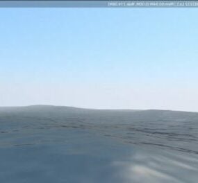 Scena fal oceanicznych Animowany model 3D