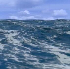 مشهد المحيط نموذج متحرك ثلاثي الأبعاد