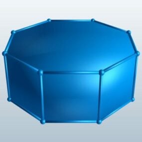 3d модель восьмиугольной призмы
