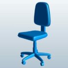 Office Swivel Chair Lowpoly
