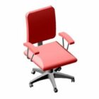 Office Armchair Red Color