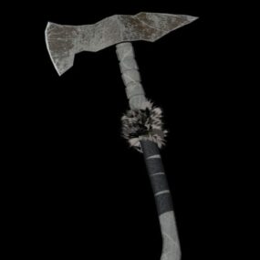 Lowpoly Axe Weapon 3d-modell