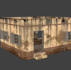 Modelo 3D das paredes da casa antiga