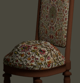 Old Chair Furniture 3d model