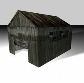 Old Rusty Warehouse 3d model
