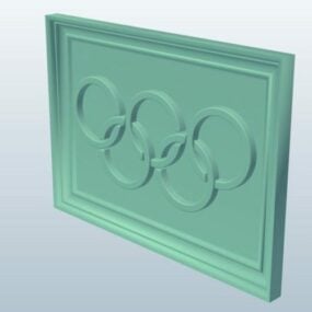 オリンピック リングのフレーム 3D モデル