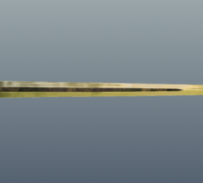 Thin Straight Sword 3d-modell