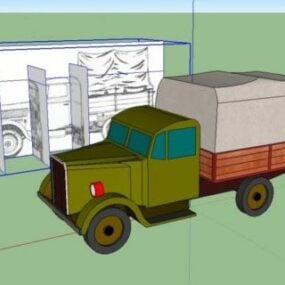 Camion Soviétique Gaz66 modèle 3D