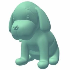 Modello 3d del cane da premio