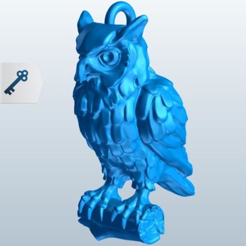 Owl Standing Lowpoly