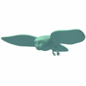 Eulenflügel fliegen 3D-Modell