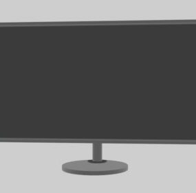 Square Lcd Pc Monitor 3d model