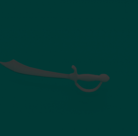 3д модель Винтажного пиратского меча