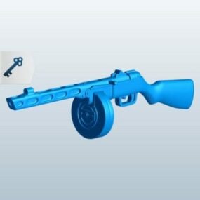 Mô hình đồ chơi súng máy 3d