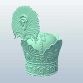 3d модель перської корони Пехлеві