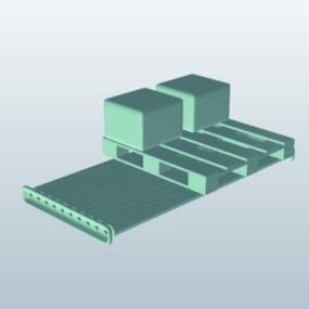 نموذج ناقل أرضية البليت ثلاثي الأبعاد