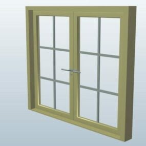 Open Window Construction Component 3d-modell
