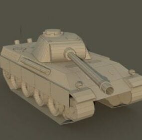 Panther Pzkpfw Tank 3d-modell