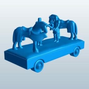 3D model figurky Parade Float Knights