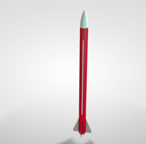 Mô hình 3d tên lửa yêu nước quân sự