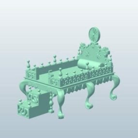 3д модель мебели "Павлиний трон"