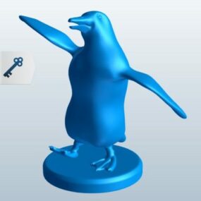 דגם תלת מימד של צלמית פינגווין