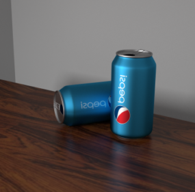 3D model plechovky na sodovku Pepsi