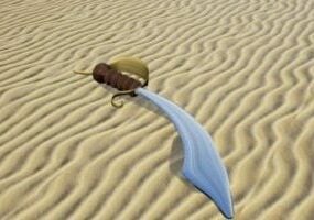 Medieval Hammer Weapon 3d model
